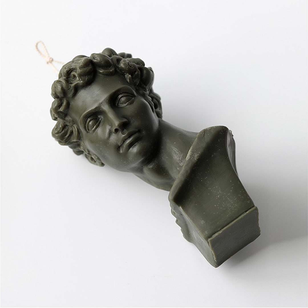 Large Size Plaster Statue Candle Moulds Men Mold Silicone Mold Etsy