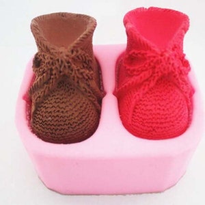 Bow-knot shoes Mold Soap Molds Handmade Mould Shoes Silicone Molds Soap Fondant Clay Resin Moulds Candle Mould