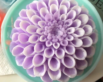 3D Schöne Blume Dahlie Seifenform Kerze Silikonform Blumenform Resin Formen
