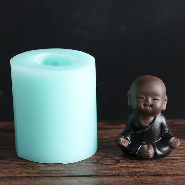 3D Laughing small Buddha Soap Mold Flexible Silicone Mold For Handmade Soap Candle Candy Cake moulds resin clay mould