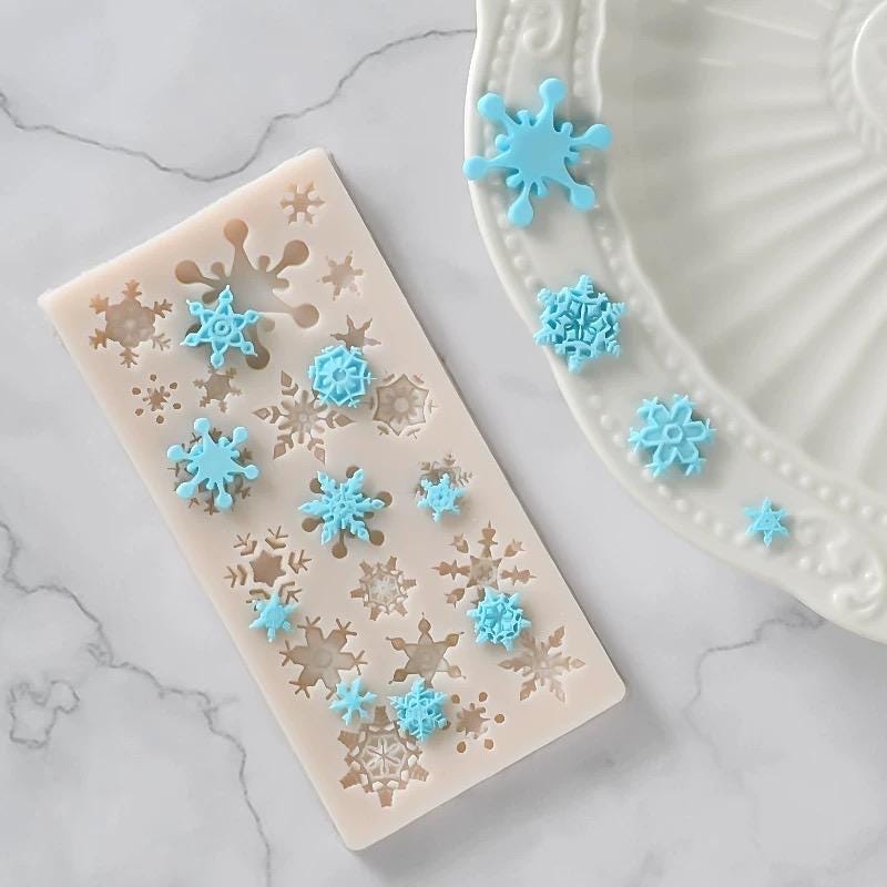 HY 3D Schneeflocke Fondant form Silikon form für Kuchen Cupcake Dekoration Aliba