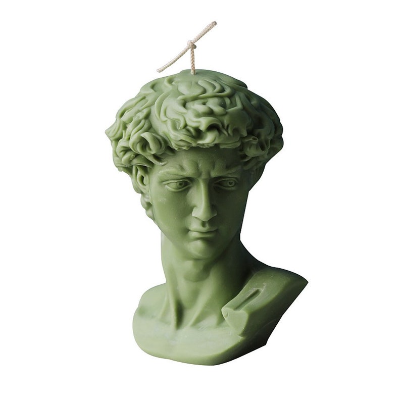 Large Size Plaster Statue Candle Moulds Men David Mold Etsy