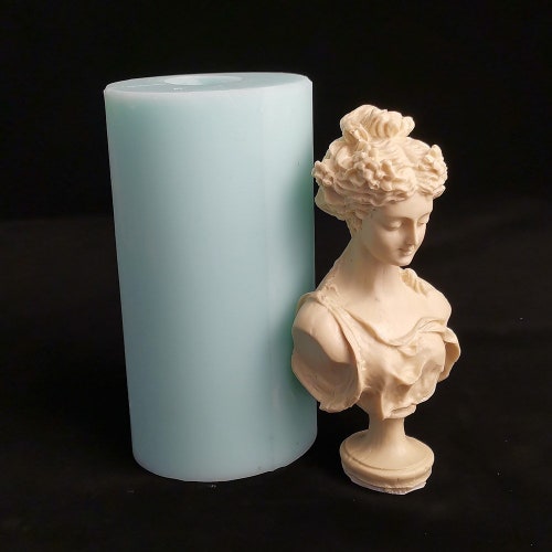 Large Size Plaster Statue Candle Moulds Men David Mold Etsy