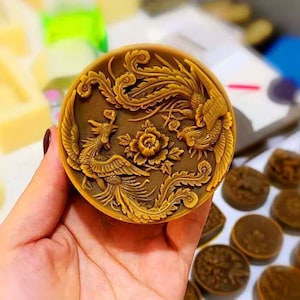 Phoenix wedding flower handmade fragrant soap silicone mold chocolate aromatherapy gypsum pudding