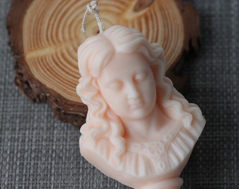 Large Size Plaster Statue Molds Soap Mold Silicone Girl bust Candle Moulds Clay Resin Moulds