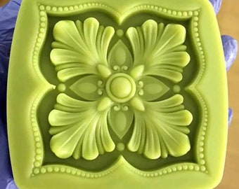 Stampo quadrato per sapone per fiori di assenzio nuovo stampo per sapone in silicone diretto stampo speciale per fiori in silicone base di sapone facile sformatura