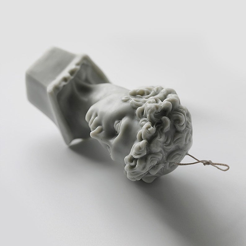 Large Size Plaster Statue Candle Moulds Men Mold Silicone Mold Etsy