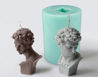 Fai da te pensatore statua stampo in Silicone 3D arte nordica astratta