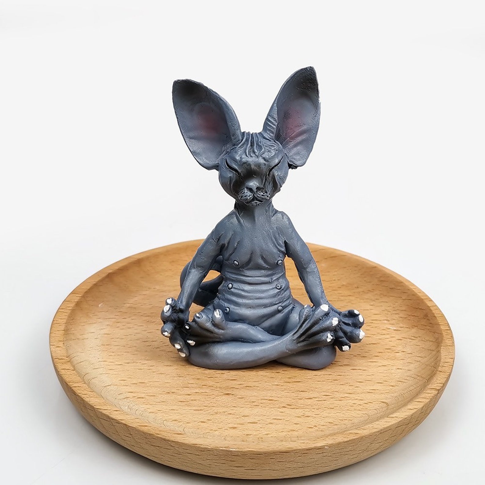 3D-gedruckte Haarlose Katze - Niedliches Schreibtisch Accessoire & Fidget Spielzeug