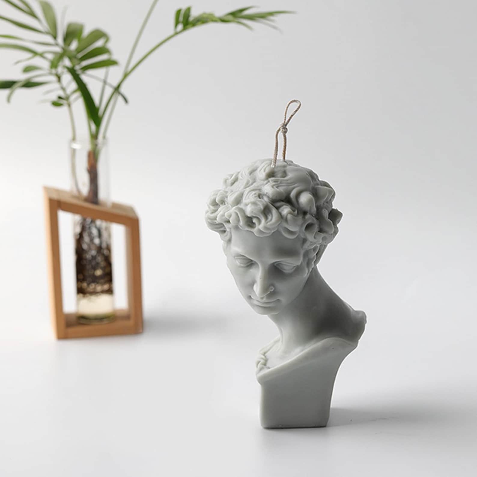 Large Size Plaster Statue Candle Moulds Men Mold Silicone Mold Etsy