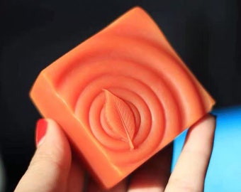 Stampo per sapone a foglie quadrate stampo in silicone stampo per sapone stampo in silicone
