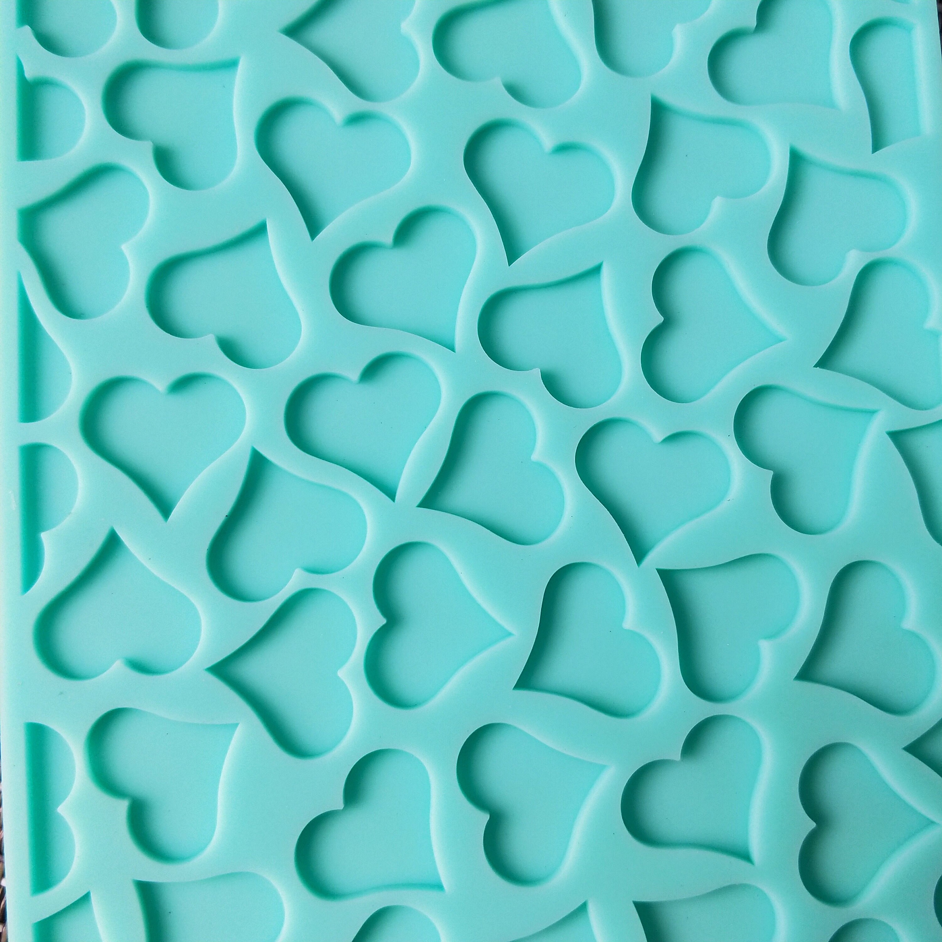 Silicone mold mat mold Heart Silicone Soap Mold heart shaped Etsy