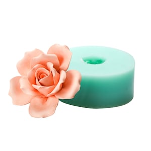 3D rose flower mold fondant mould chocolate mousse cake molds candle moulds silicone mold resin clay molds