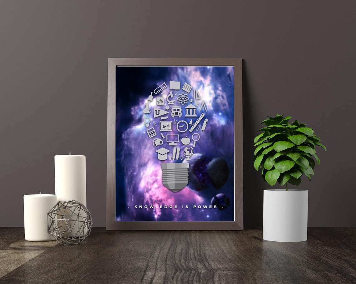 Kennis citaat kennis is macht motiverende afdrukbare kunst Kennis citaat kennis is macht motiverende afdrukbare kunst