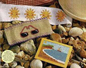 Vintage Summer Cross Stitch Motifs - 30 Sizzler Designs (PDF Pattern)