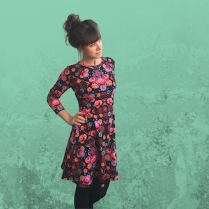 Flower PowerSkater Dress- Miss Grizzly