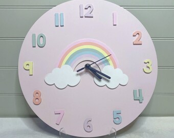 Cartoon Analog Clock for Teaching and Learning Cute Morandi Color Kids Room Decor. Bunny Wall Clock for Kids Silent Wall Clock with Battery Operated for Girls and Boys Bedroom Playroom Living Room Cartoon Analog Clock for Teaching and Learning Cute Morandi Color Kids Room Decor. Bunny Wall Clock for Kids Silent Wall Clock with Battery Operated for Girls and Boys Bedroom Playroom Living Room