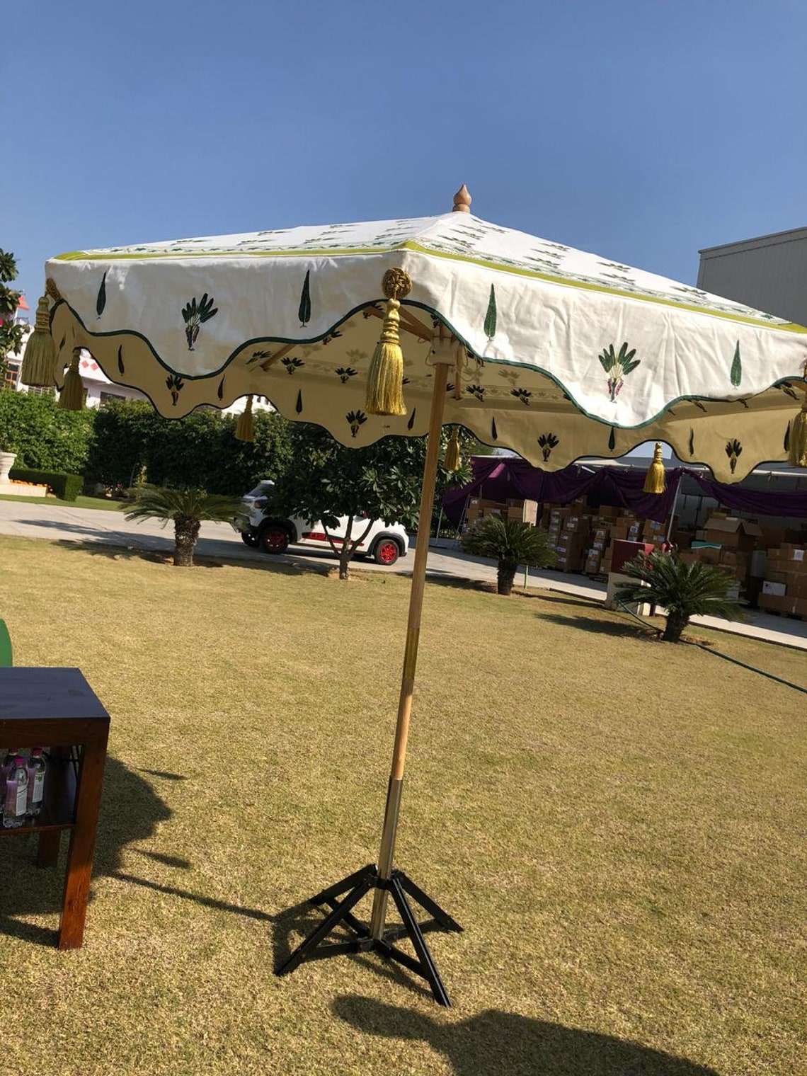 Prächtige und luxuriöse Garten Sonnenschirme indische | Etsy