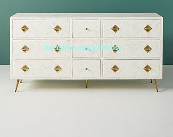 Chest of Drawer/ Sideboard/ Bone Inlay Wooden furniture/ Livingroom Buffet "Personalized"