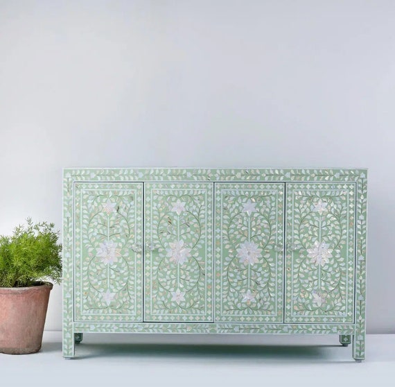 Mint green sideboard deals