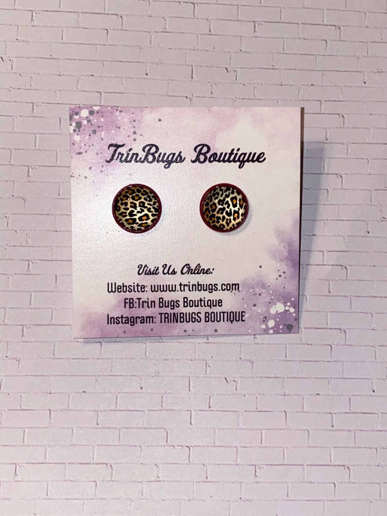 Leopard Studs