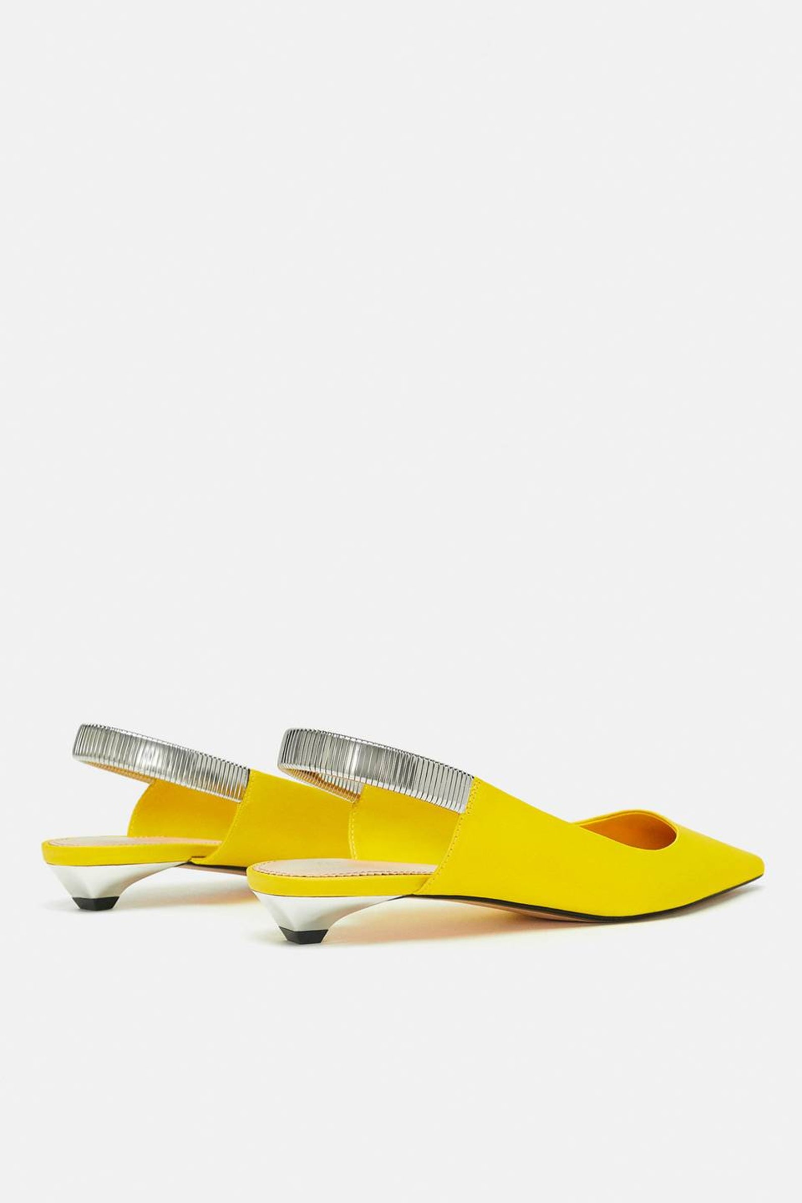 open babet shoes, yellow heel open ballet shoes. back with metallic mesh band. metallic heels. open babet shoes, yellow heel open ballet shoes. back with metallic mesh band. metallic heels.
