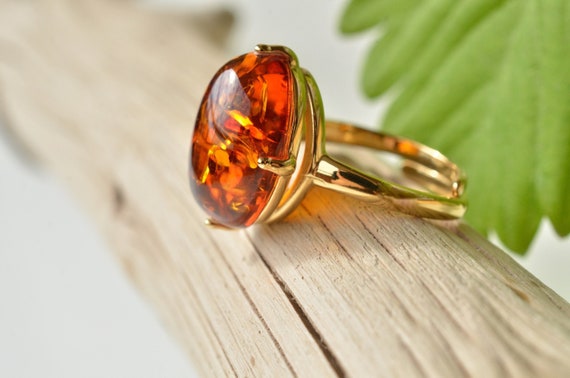 Baltic Amber Ring Baltic Amber Ring Genuine Amber Small Amber