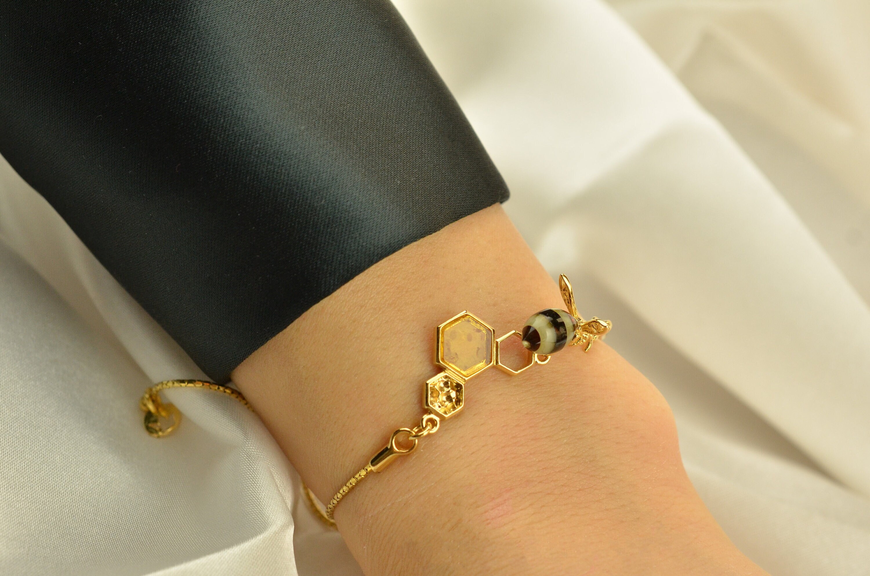 clearance online shop Bee Bracelet Bee Honey Natural Baltic