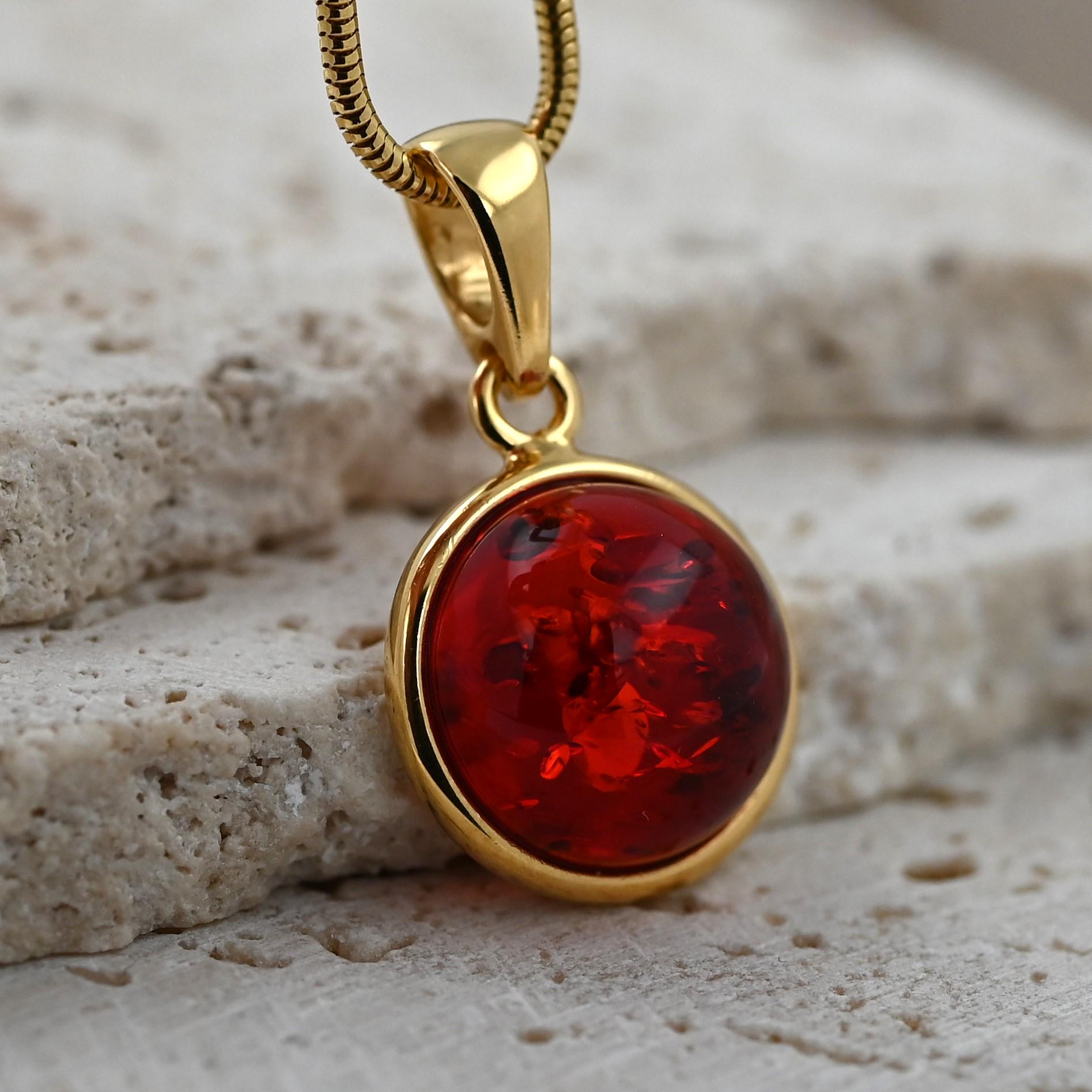 Collana Ambra E Argento SM3N9FM - Fantasia Monile