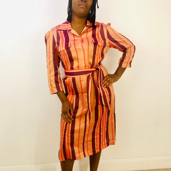 Burnt Orange Dress Etsy UK