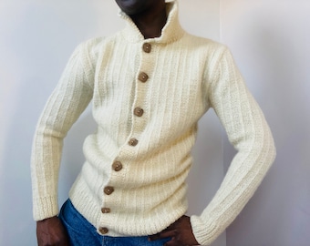 High Neck Cardigan - Etsy UK