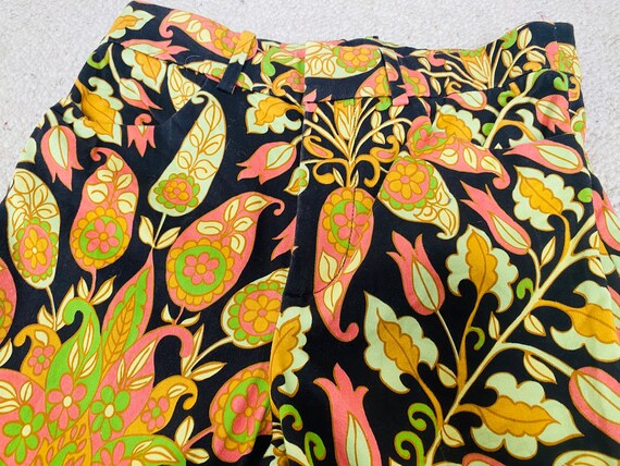 Colourful Retro Groovy Flared Trousers, Funky Flo… - image 3