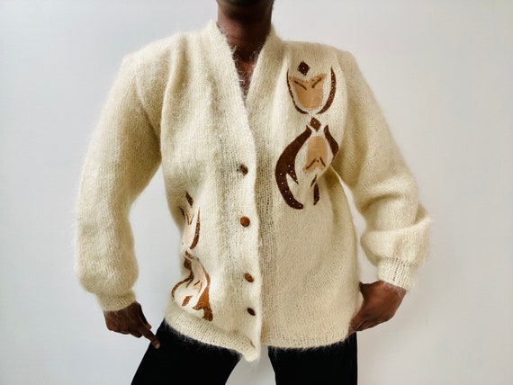 Cream Furry Cardigan, Small Medium Large XL, Fluf… - image 3