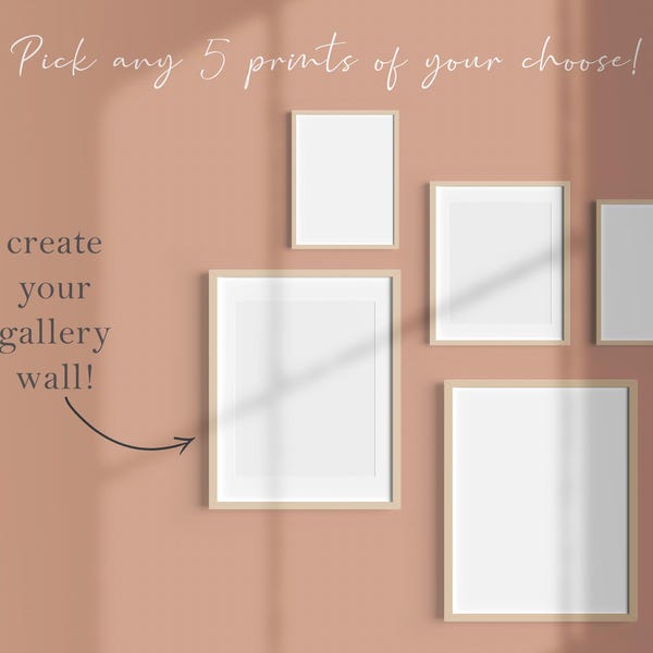Custom Gallery Wall Art: Personalized Printable Art Set (Digital Download)
