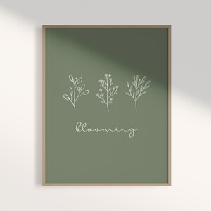 Minimalist Botanical Line Art, Botanical Wall Art, Modern Line Art, Downloadable Prints, Minimal Art, Neutral Color Prints, Botanical Poster