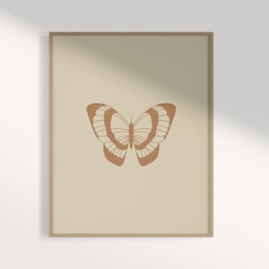 Butterfly Print, Butterfly Wall Art, Butterfly Line Art, Butterfly Printable, Boho Wall Prints, Minimal Wall Art, Butterfly Art Print Poster
