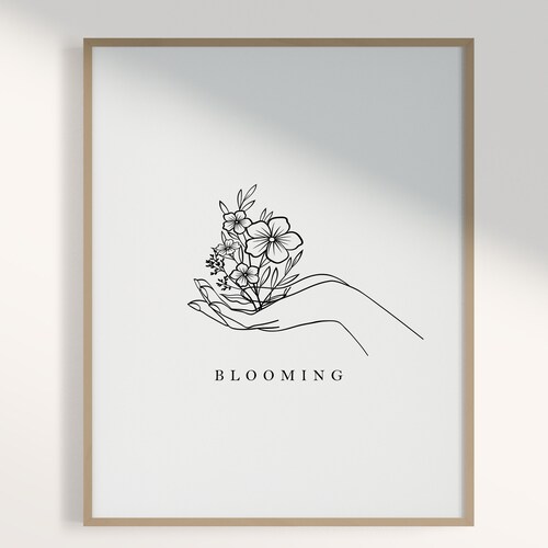 Motivational Quotes Line Art Line Drawing Black and White Etsy