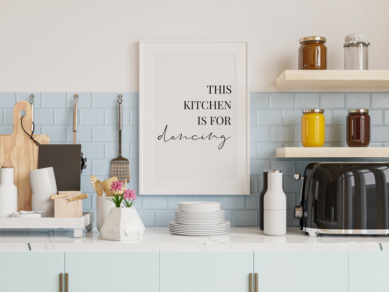 Printable Black and White Kitchen Wall Prints This Kitchen Etsy