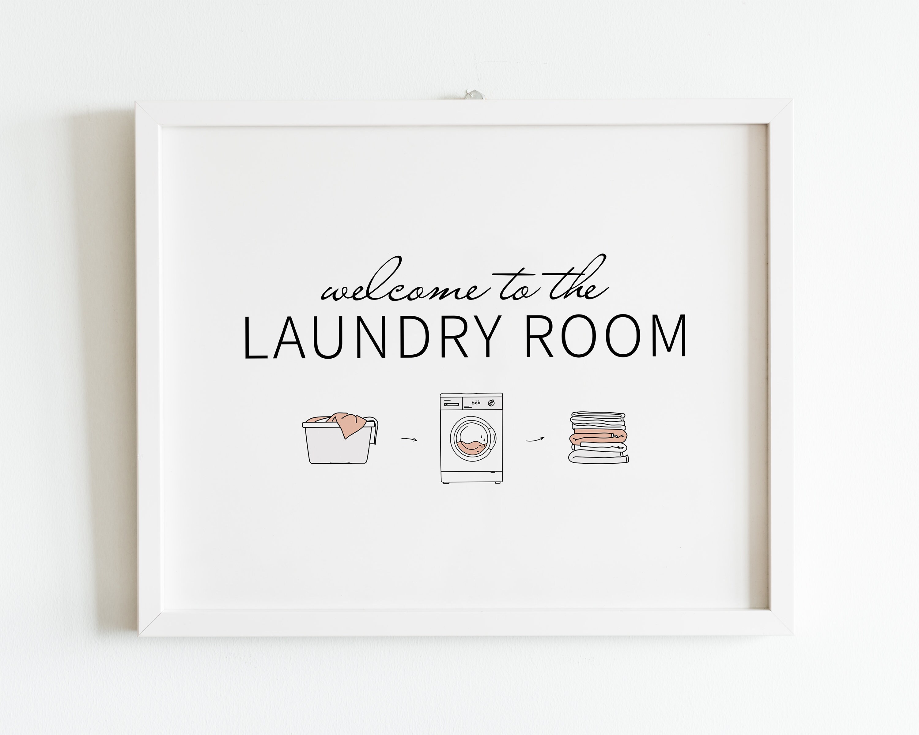 Laundry Prints Laundry Room Decor Printable Wall Art Etsy