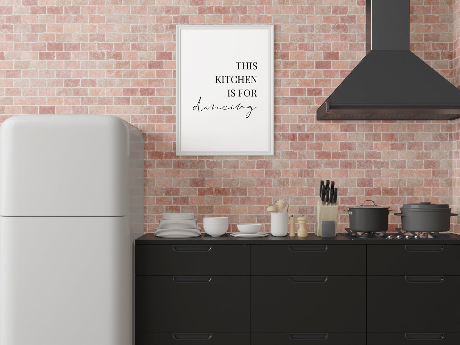 Printable Black and White Kitchen Wall Prints This Kitchen - Etsy