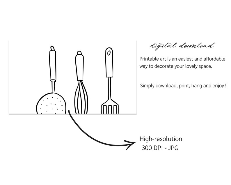 Printable Kitchen Quotes Black and White Prints Happiness is Etsy