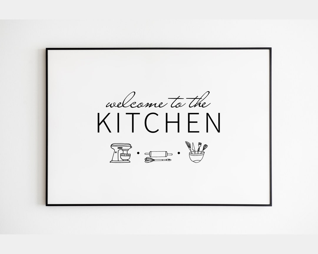 Kitchen Wall Decor, Black and White Print, Kitchen Print, Horizontal Wall Art, Kitchen Quote, Printable Art, Modern Kitchen Wall Art - Etsy kitchen-wall-decor-black-and-white-print-kitchen-print-horizontal-wall-art-kitchen-quote-printable-art-modern-kitchen-wall-art-etsy