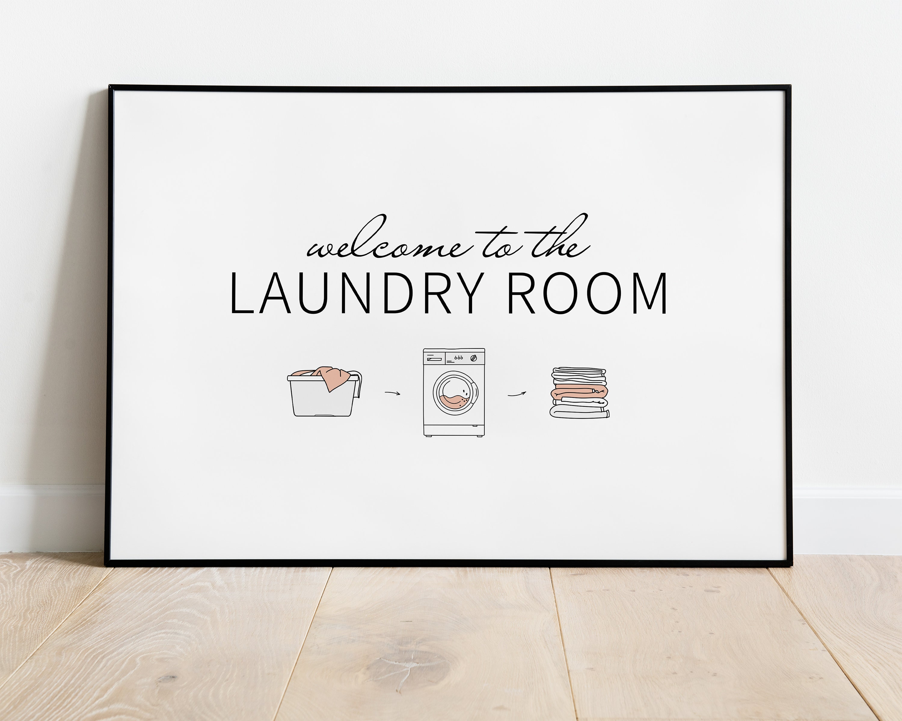 Laundry Prints Laundry Room Decor Printable Wall Art | Etsy