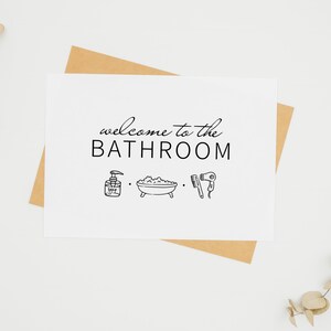 Black and White Bathroom Printable, Horizontal Prints, Home Decor ...