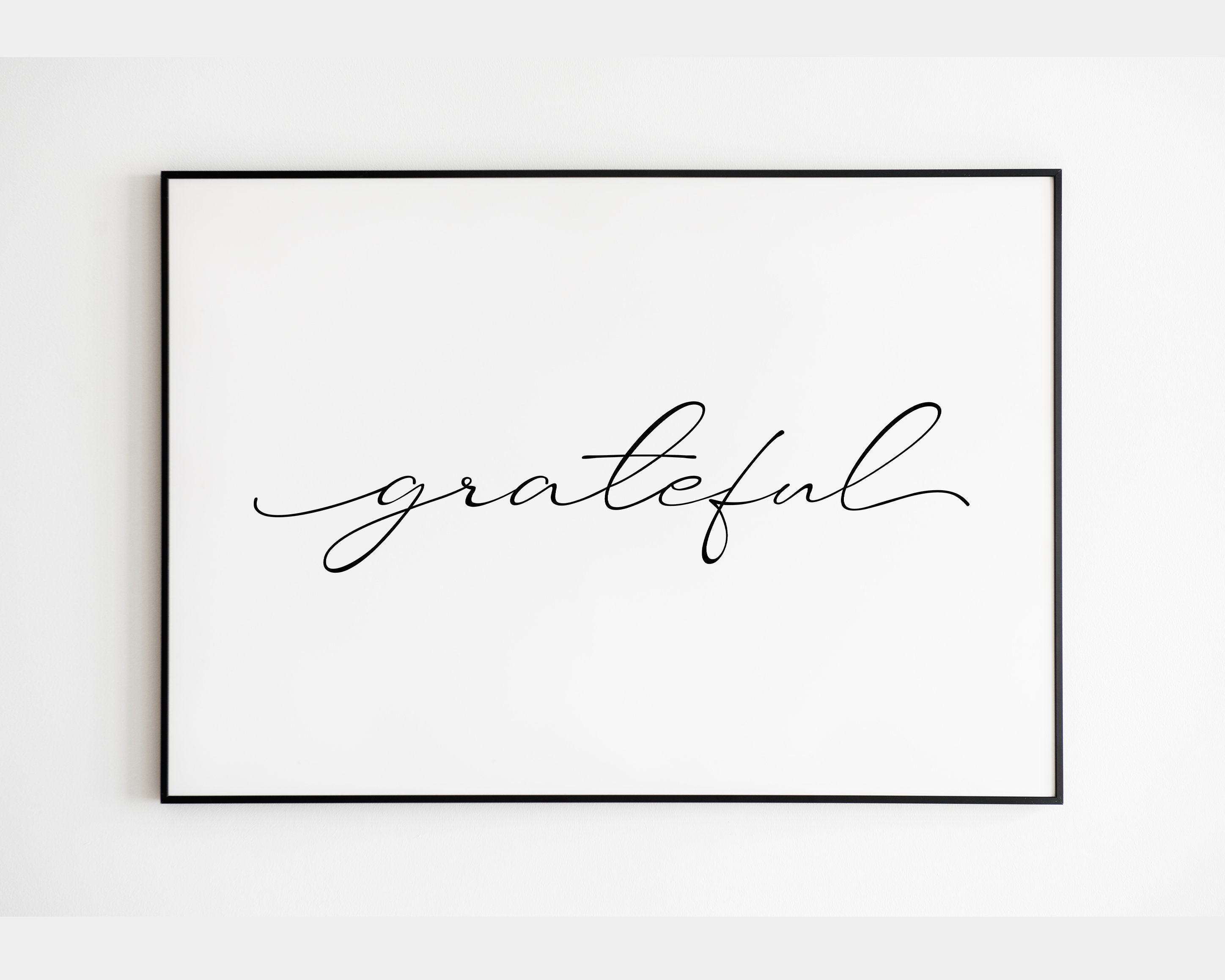 Grateful Wall Print Grateful Sign Grateful Printable Dining | Etsy