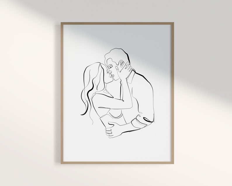 Couple Prints Above Bed Decor Bedroom Wall Art Couples Etsy