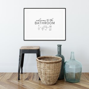 Bathroom Wall Decor, Bathroom Printable, Bathroom Decor, Bathroom Wall ...