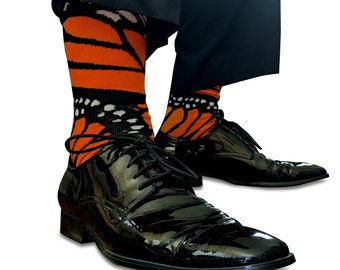 Men's Monarch Butterfly Socks (Crew)