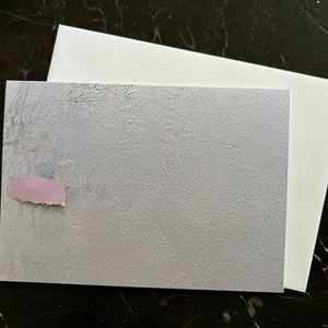 Carte pour lettres, carte vierge, carte de voeux, toutes les occasions, carte de remerciement, carte d'anniversaire - (carte 10 / abstrait rose/gris)