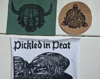 Block printed patches